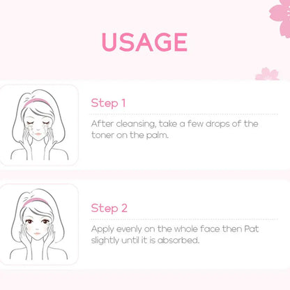 1/5/10Pcs Sakura Facial Toner Moisturizing Firming Skin Soothing Moisturizing Oil Control Hydrating Brightening Face Serum