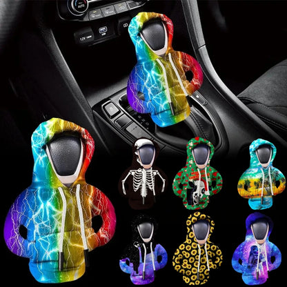 Car Gear Shift Hoodie Cover Shift Cover Gear Handle Decoration Fits Manual Automatic Car Shift Lever Interior Decor Ornament
