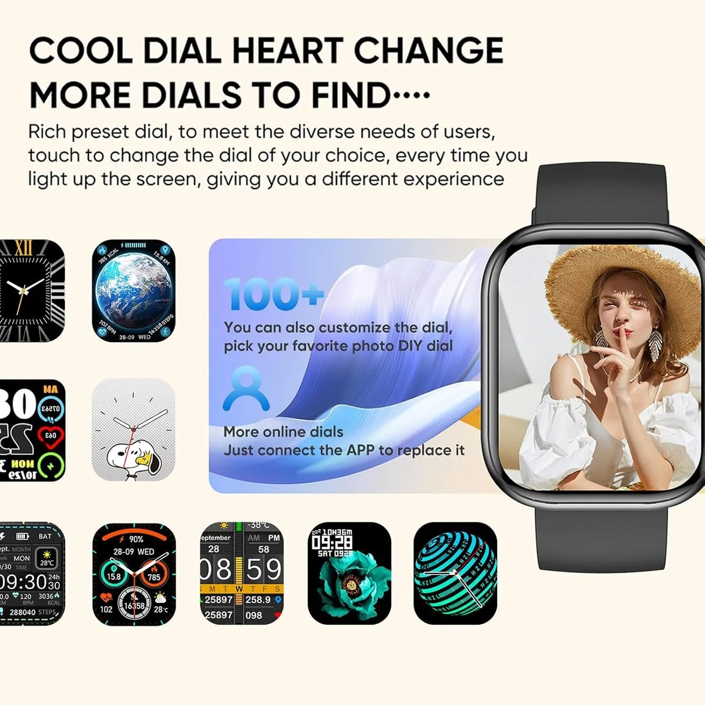 Smart Watch For Women Full Touch Screen Bluetooth Call Waterproof Watches Sport Fitness Tracker Smartwatch Lady Reloj Mujer