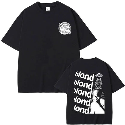 T-shirts Blond Hip Hop Vintage T Shirt Fashion Streetwear Rapper Frank Channel Orange Graphic Print Tshirt Ocean