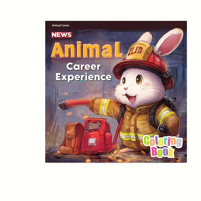 Office Animals Coloring Book for Adult | 28 Pages Colouring Book, Drawing Supplies for Christmas, Thanksgiving