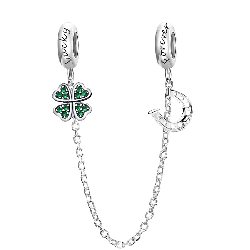 925 Sterling Silver Small Fresh Four Leaf Clover Series Charms Bead Diy Bracelet Necklace Making Gift Of High Quality Jewelry
