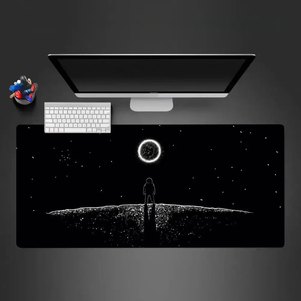 Space astronauts Mouse Pad Large Computer Office Game Table Mats XXL Rubber Anti-slip Gaming Keyboard Mousepads Long Desk Pads
