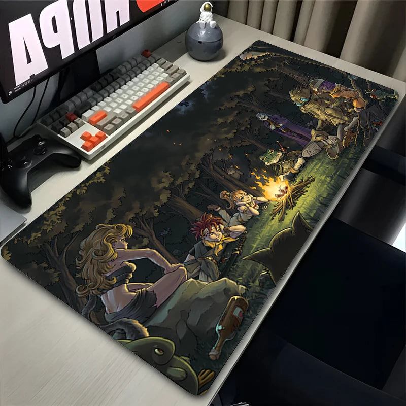 Mouse Pad Office Computer C-chrono T-trigger Desk Mat Table Keyboard Pad Laptop Gaming Accessories Mousepad Non Slip Mouse Mat