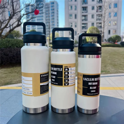 600ML/800ML/1100ML Stainless Steel Vacuum Flasks Insulated Water Bottle Keep Cold&Hot Thermos Coffee Mug with Lid Thermos Bottle
