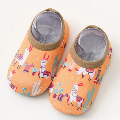Children Swimming Surf Sports Sneakers Summer Boy Girl Non-Slip Aqua Swim Socks Baby Kids Cartoon Animal Pool Beach Water Shoes