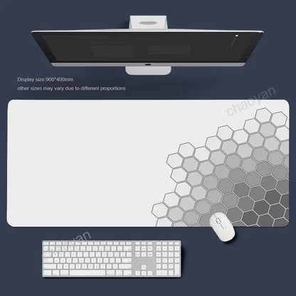 Black And White Mouse Pad Computer New XXL MousePads Keyboard Mat Gamer Soft Office Carpet Table Mats Desktop Long Mouse Pad