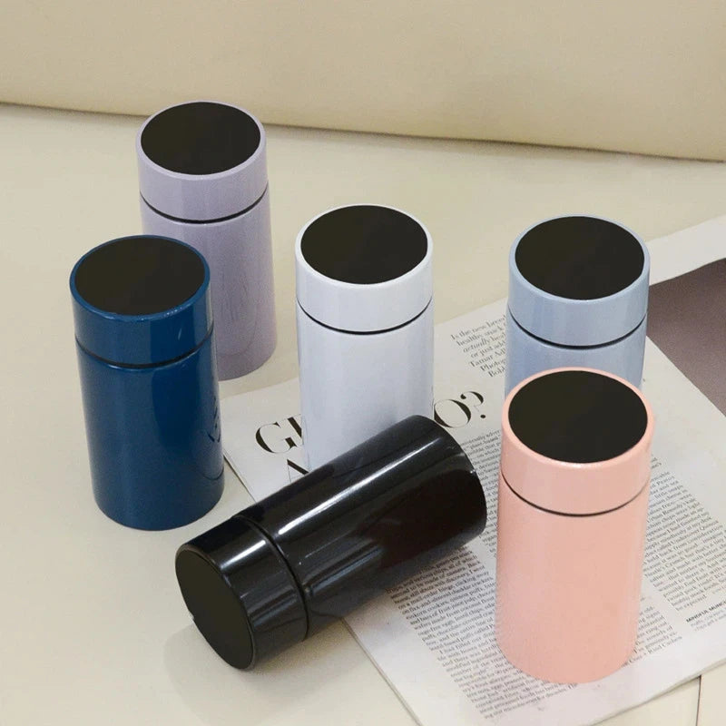 200ml Mini Thermos Cup Double Layer Vacuum Insulation 12 Hours Heat Preservation 304 Stainless Steel Cup Outdoor Portable  Gifts