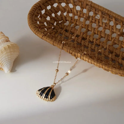 Bohemia Conch Shells Necklace Sea Beach Shell Pendant Necklace for Women Female Shell Cowrie Summer Party Gifts Jewelry choker