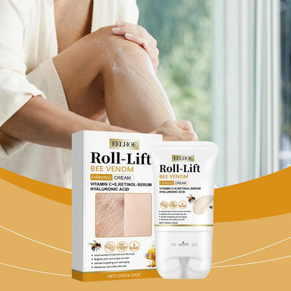 EELHOE Bee Venom Cellulite and Sagging Cream Firming Body Skin Tightening Neck Arm Belly Buttocks Deep Hydration Roller Cream