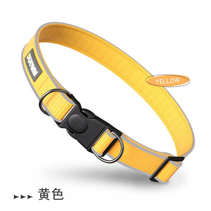 New Dog Collar and Leash Set Reflective Nylon Adjustable Collar for Small Medium Dogs Pet Walking Gear Dog Accessories P020