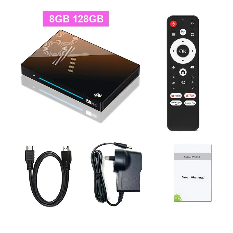 H96 MAX M9S Smart TV Box Android14 AI VisionPQ 8 Core CPU Rockchip RK3576 AI-MENC8K AHD Video Decoding 1000M/LAN Wifi6 BT5.4