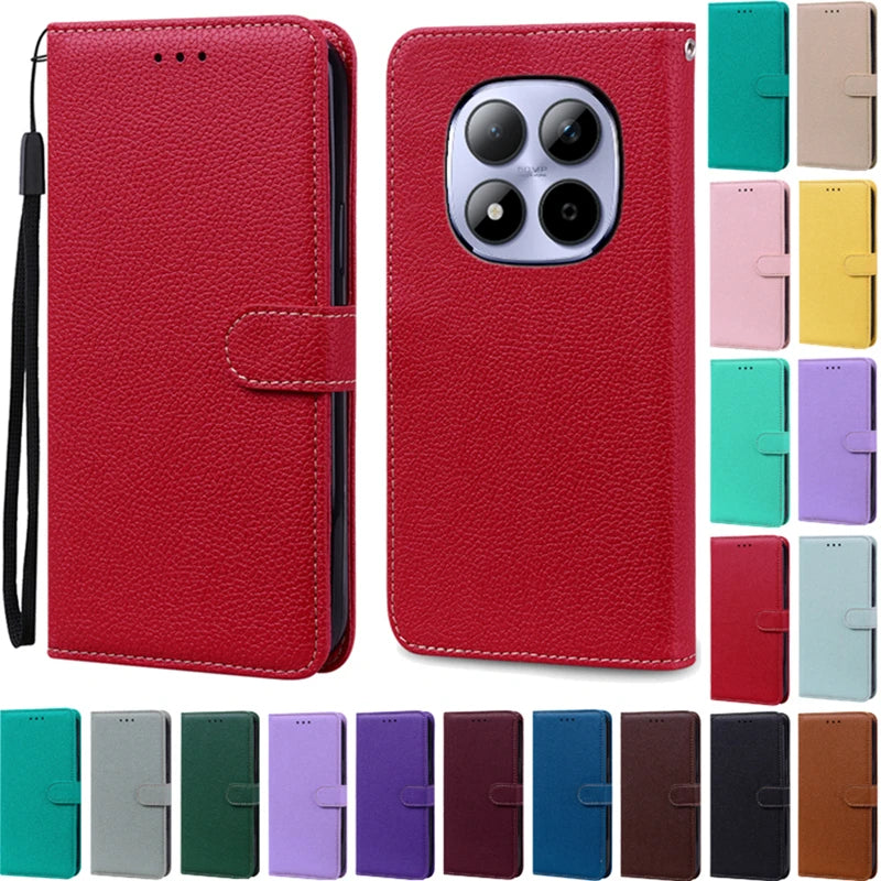 For Redmi Note 15 Pro Case Xiaomi Redmi Note 15 4G Case Wallet Leather Flip Cover For Redmi Note 15 Pro Plus 5G Case Coque Funda