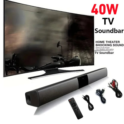 Soundbar TV Portable Bluetooth-compatible Speaker Sound bar Wireless Column Music Home Theater Sound System RCA AUX For TV PC