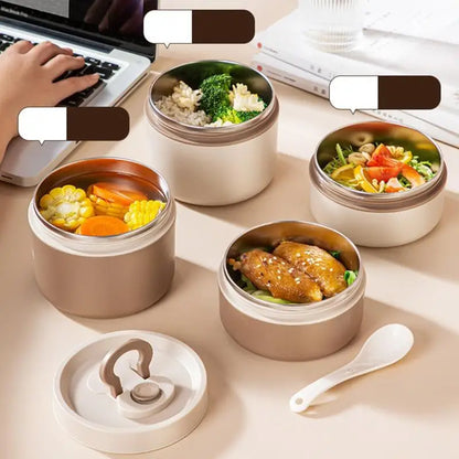 350ml/650ml Food Thermal Jar Insulated Soup Cup Thermos Containers Stainless Steel Lunch Box Thermo Keep Hot for School Children