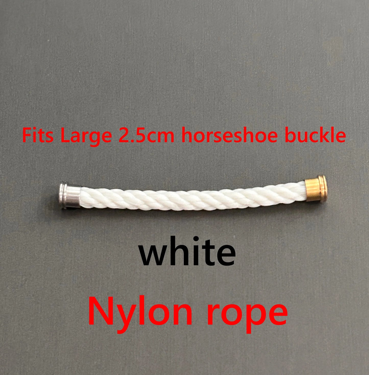 High Quality 1:1 Nylon Rope Fits 2.5cm Big Horseshoe Clasp Customized to Any Length Holiday Gift