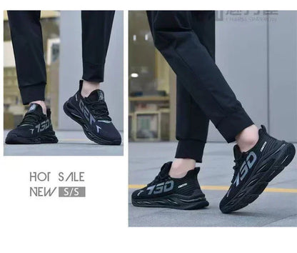 Men's shoes new summer breathable network surface tide brand sports leisure running light network red boom fashion shoes