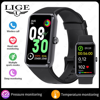 LIGE New Smart Watch Women Men 2025 Call Reminder 1.47" HD Screen Smartwatch For Android IOS Fitness Tracker Waterproof Watches