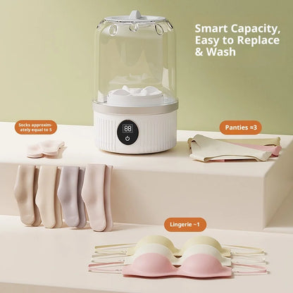 Mini Cordless Electric Laundry Cup Washing Machine Portable Washer for Underwear Socks Baby & Pet Clothes