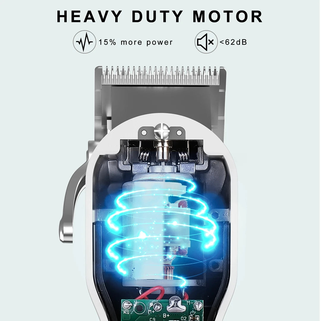Surker Electric Hair Trimmer Set with a Barber Cape Suitable for Barber Home-appliance LCD Digital Display Scissors Hair Clipper