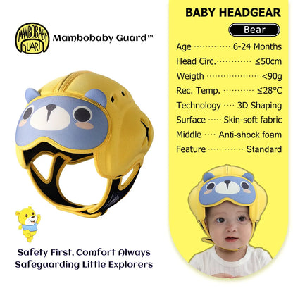 Mambobaby Guard Dropshipping 1 Safe Anti-Shock Baby Helmet Toddler Head Protector Infant Headgear Learn Crawl Walk for Bump Fall