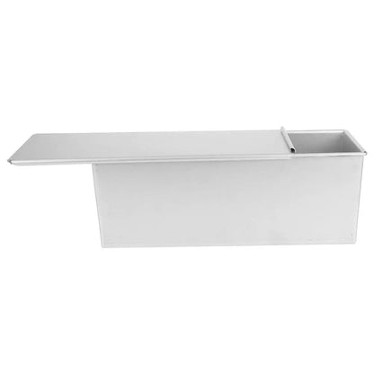 Loaf Pan with Slide Cover Non-Stick Aluminum Alloy Bread Mold for Toast Baking Household Loaf Tin Reusable Metal Baking Pan