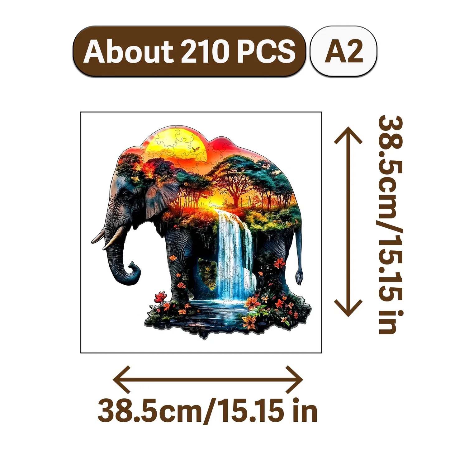Bear and Animal World Theme Wooden Jigsaw Puzzle Wood Home Decor Painting Christmas and Halloween Gift Toy for Teen and Kid