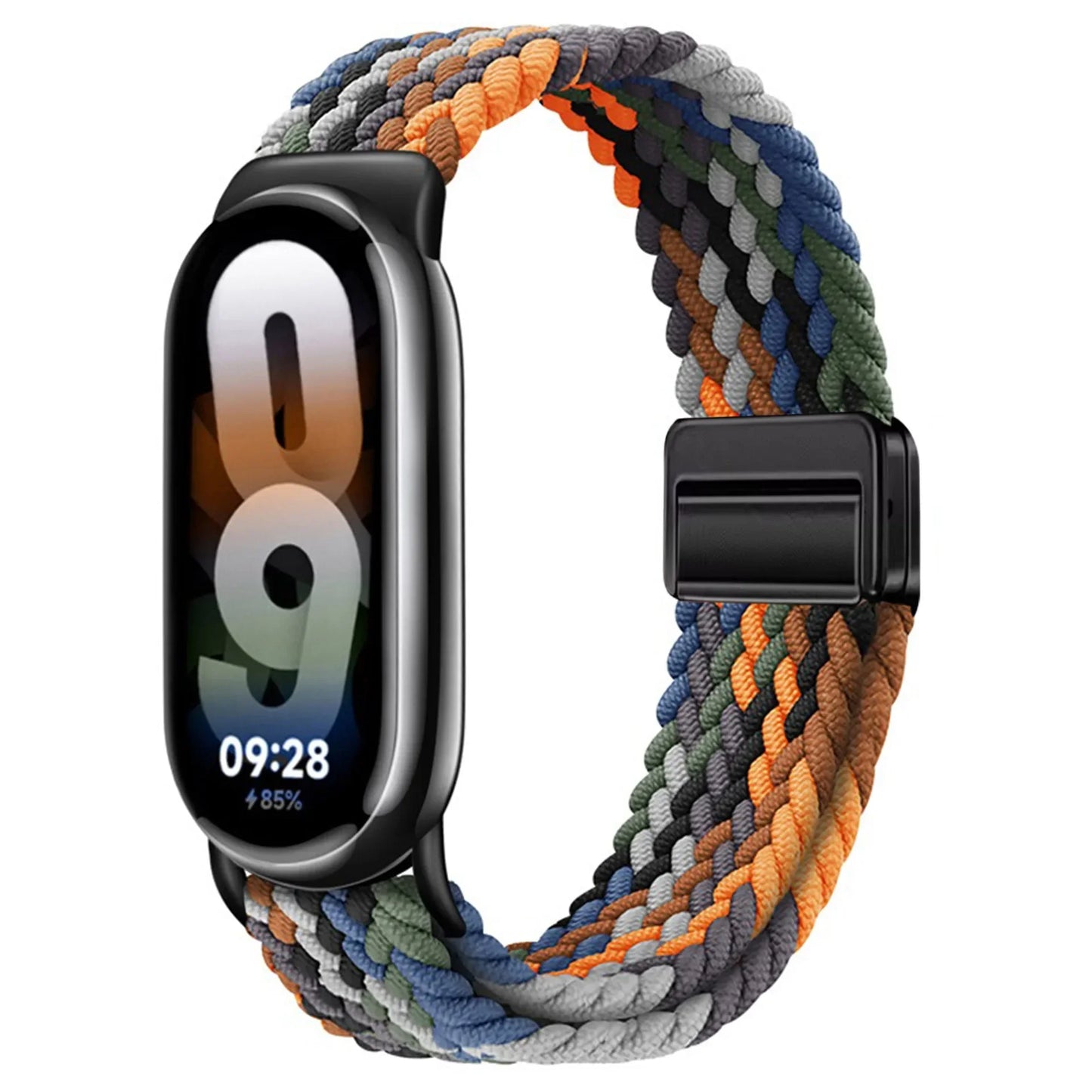 Braided Loop Strap For Xiaomi Band 9 8 Magnetic Buckle Mi band 9 Nylon Bracelet Comfortable Wristband For Mi Band 10 Accessories