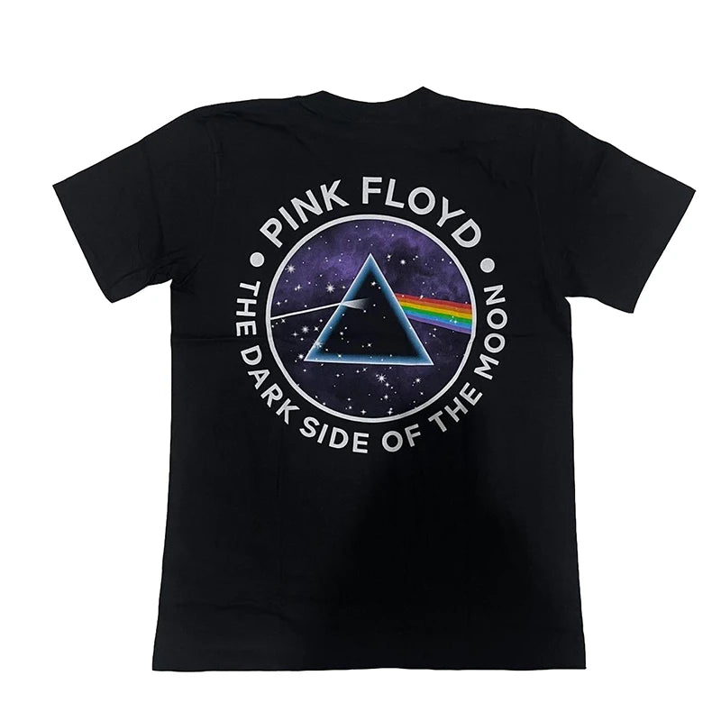 Pink Floyd Print T-shirt Men Women Cotton Hip Hop Oversized Tshirt Short Sleeve T Shirt Streetwear Tops Tee