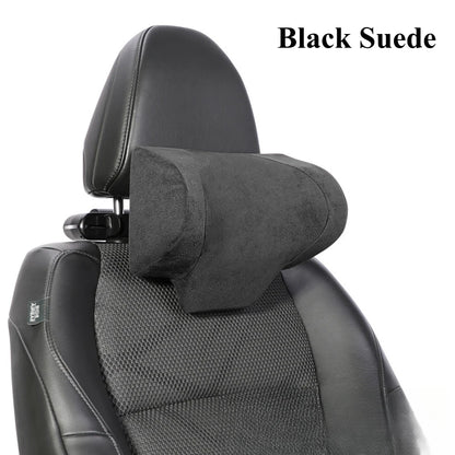 Adjustable Car Headrest Pillow Multi-use Car Neck Pillow for Driving Seat Head Support with Hidden Hook and Tablet Phone Holder