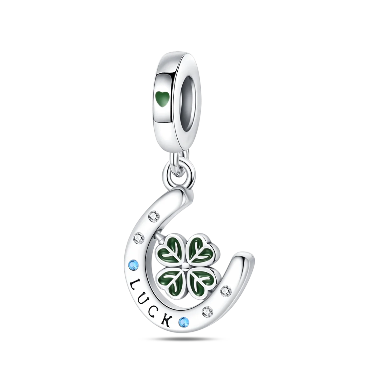 Lucky Clover Series Bead 925 Sterling Silver Original Charms Fit Pendant Charm Bracelet Dangle for Women DIY Fine Jewelry Making