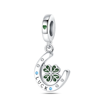 Lucky Clover Series Bead 925 Sterling Silver Original Charms Fit Pendant Charm Bracelet Dangle for Women DIY Fine Jewelry Making