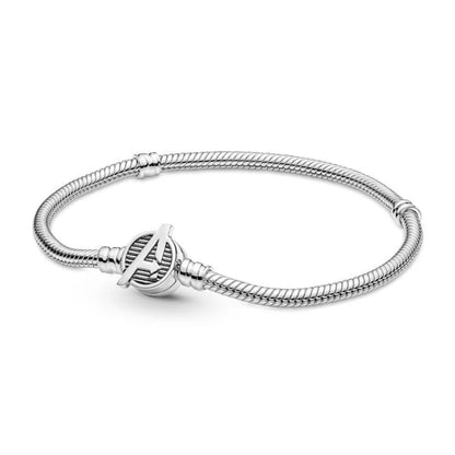 2025 New Disney Mickey Mouse Spider Man Heart Clip Original 925 Silver Plated Bracelet Love Buckle Bead Decoration DIY Women's