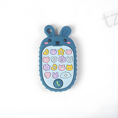 2025 New Baby Teether mobile phone Shape Silicone Teether Teething Toy Kids Sensory Educational Toy baby gift set