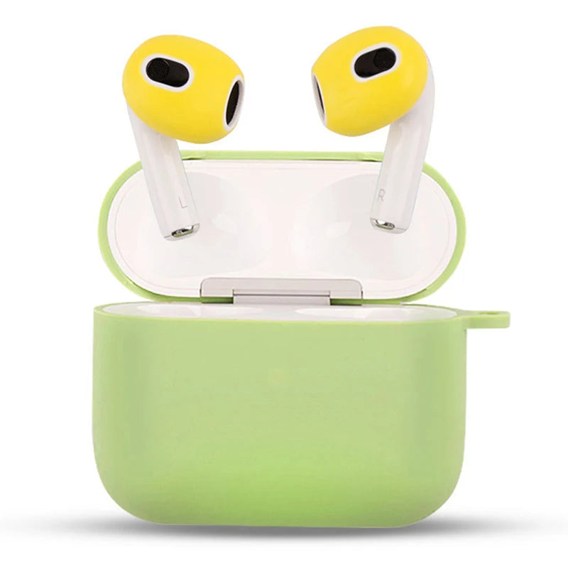 1pair Cover For AirPods 3 3rd Silicone Protective Case Skin Covers Earpads For AirPods 3 Generation Cover Tips Accessories