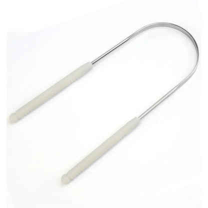 혀 스크레퍼 Hot 1PC Stainless Steel Tongue Scraper Cleaner Fresh Breath Cleaning Coated Tongue Toothbrush Oral Hygiene Care Tools