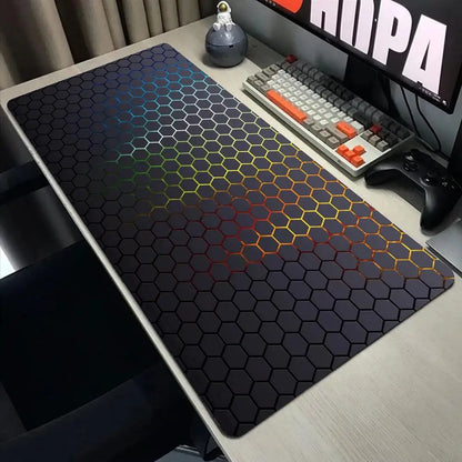 hexagon Mouse Pad Large Computer Office Game Table Mats XXL Rubber Anti-slip Gaming Keyboard Mousepads Long Desk Pads