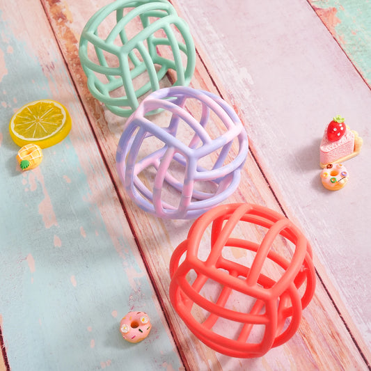 1PCS Silicone Baby Teether Ball Cute Toys For Infants Shower Gift For Kids Chewing Training Teething Toys Baby Toys