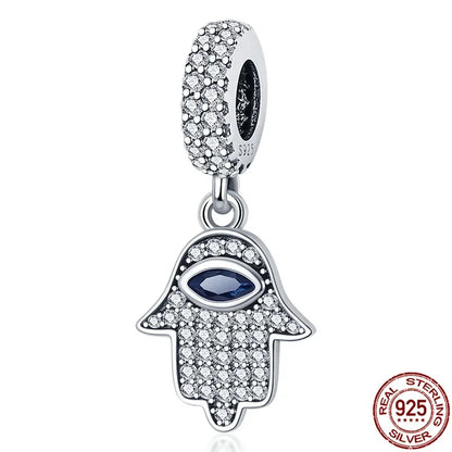 Hot Sale 925 Silver Color Evil Eye Charm Demon Eye Bead For Original  Bracelet&Bangle DIY Making Fashion Jewelry Gift