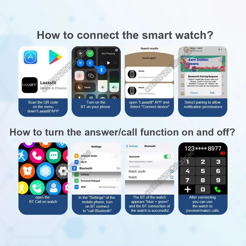 2025 Smart Watch 2.01 Inch HD Display Bluetooth Call Message Preview Sport Modes DIY Dial Weather Forecast Watches For Men Women
