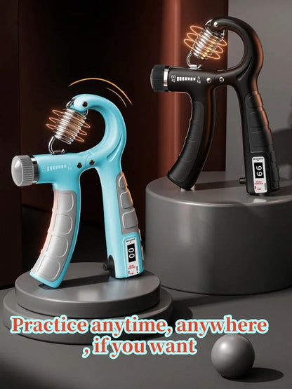 5-60kg Adjustable Hand Grip Strengthener Hand Grip Trainer With Counter Wrist Forearm And Hand Exerciser For Muscle Building