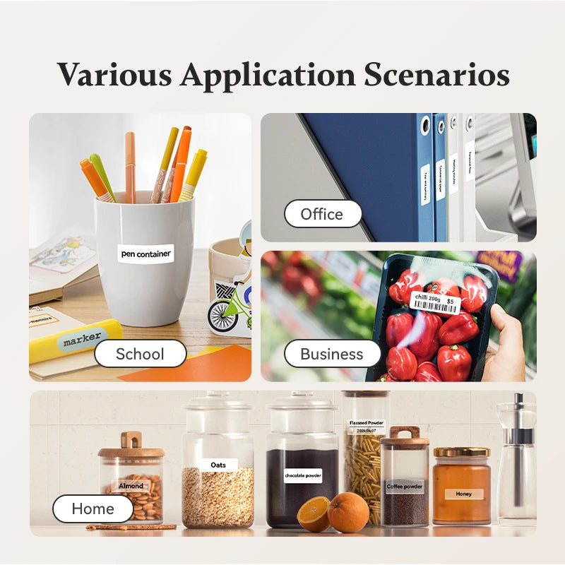 Niimbot D11 Label Printer Portable Wireless Connection Multiple Templates for Phone Easy to Use Office Home USB Rechargeable