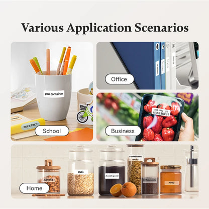 Niimbot D11 Label Printer Portable Wireless Connection Multiple Templates for Phone Easy to Use Office Home USB Rechargeable