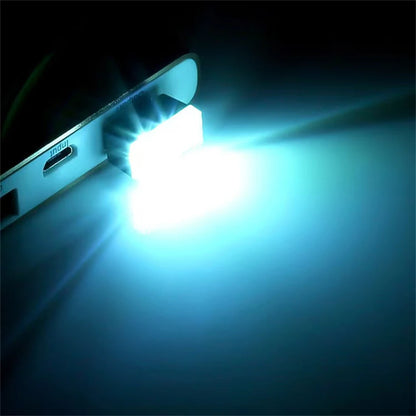 1PCS Mini Usb Light Room Modeling Car Ambient License Plate Lamp Neon Interior Auto Emergency Lighting Portable Ambient Lights