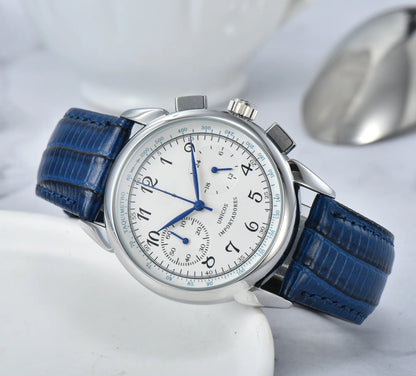Hot Selling New Fashion Luxury Brand Watch Leather Strap Quartz Watch Business Casual Men's Watch