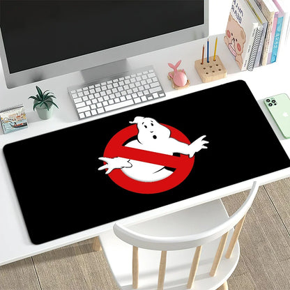 G-Ghostbusters Slimer Mouse Pad Movie Anti-fray Home Custom Ergonomic Office Rubber Large Funny Desk Mat Keyboard PC Non-slip