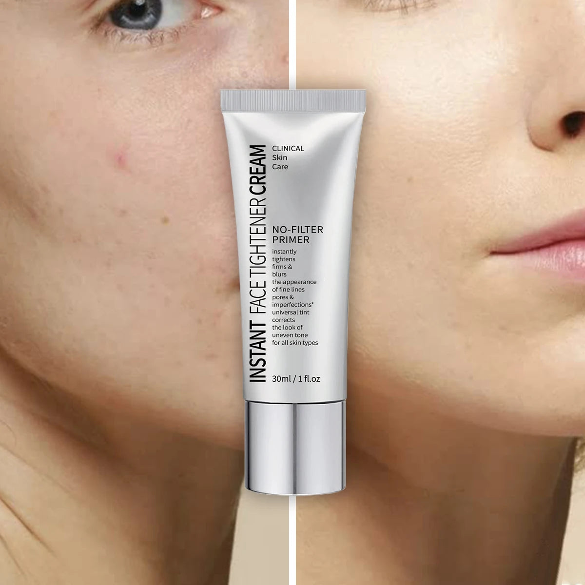 Facial fast -acting firming cream Moisturizer Before the isolation cream, light moisturizing, the skin brighten the skin color