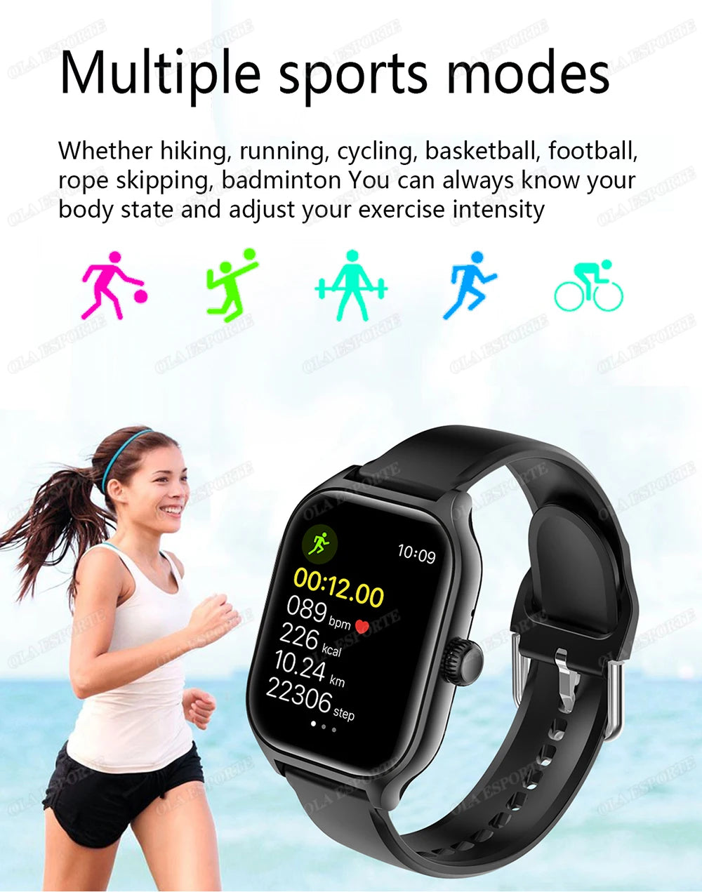 2025 Smart Watch 2.01 Inch HD Display Bluetooth Call Message Preview Sport Modes DIY Dial Weather Forecast Watches For Men Women