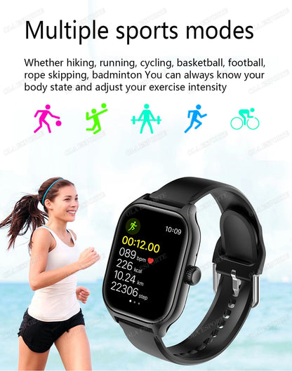 2025 Smart Watch 2.01 Inch HD Display Bluetooth Call Message Preview Sport Modes DIY Dial Weather Forecast Watches For Men Women
