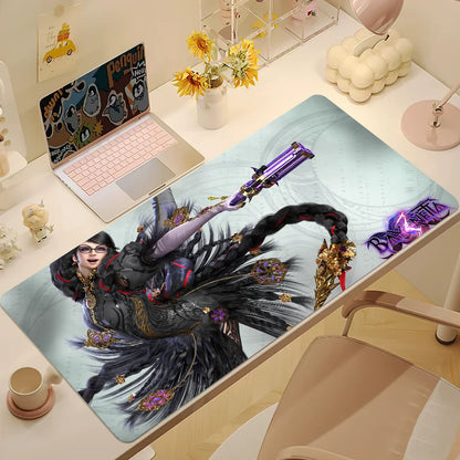 Game B-Bayonetta 3 S Mouse Pad Large Desk Mat Keyboard Ergonomic Office Rubber Game PC Non-slip Anti-fray Home Custom Best Price
